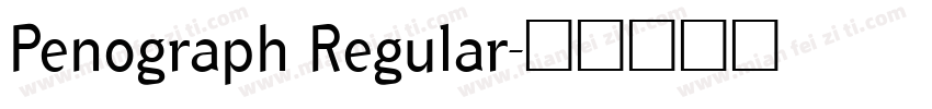 Penograph Regular字体转换